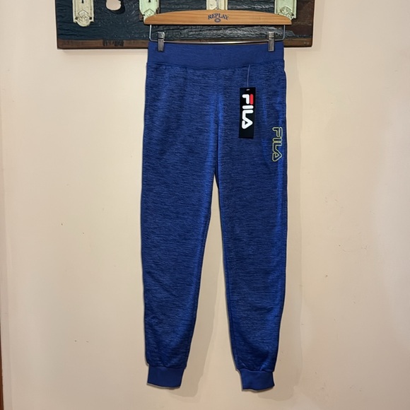 Fila Purple Blue Athletic Track Pants Size XL 14-16 - Picture 3 of 13